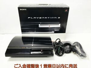 【1円】PS3 本体 セット 60GB 初期型 ブラック SONY PlayStation3 CECHA00 未検品ジャンク プレステ3 M02-107yk/G4