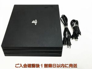 【1円】PS4 Pro 本体 セット CUH-7000B ブラック 1TB ゲーム機本体 SONY 初期化/動作確認済み M01-117ym/G4