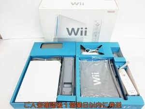 【1円】任天堂 ニンテンドー Wii 本体 セット 白 ホワイト リモコン ヌンチャク 周辺機器 未検品ジャンク L03-408ek/G4