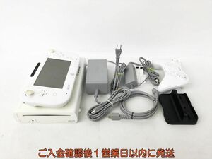 【1円】任天堂 WiiU 本体 32GB ホワイト セット ニンテンドーWii U 未検品ジャンク DC08-265jy/G4