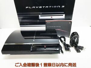 【1円】PS3 本体/箱 セット CECHA00 ブラック 60GB ゲーム機本体 SONY HDD・ラック欠品 未検品 ジャンク K04-028ym/G4