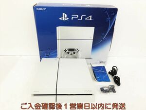 【1円】PS4 本体/箱 セット 500GB ホワイト SONY PlayStation4 CUH-1200A 初期化/動作確認済 FW8.03 K09-565kk/G4