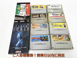 【1円】SFC スーパーファミコン クロックタワー ファイナルファンタジー ゲームソフト まとめ売り 未検品 ジャンク F08-1246ym/F3