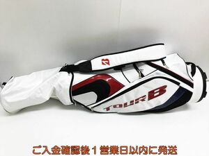 【1円】ゴルフ BRIDGESTONE ブリヂストン キャディバッグ TOURB ツアーB レッド/ホワイト クラブケース Q01-120tm/F6