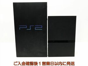 【1円】PS2 SCPH-35000 77004 ゲーム機本体 2台 SONY まとめ売り 未検品ジャンク プレステ2 F09-681tm/G4