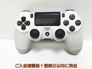 【1円】PS4 純正 ワイヤレスコントローラー (DUALSHOCK4) ホワイト ゲーム機周辺機器 未検品 ジャンク M07-933ym/F3