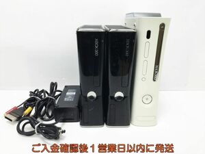 【1円】XBOX360 本体 3台セット Microsoft まとめ売り 未検品ジャンク マイクロソフト F10-610tm/G4