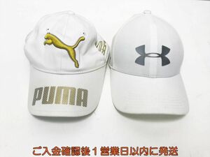 【1円】ゴルフ プーマ アンダーアーマー 帽子 キャップ 2点セット まとめ売り ゴルフウェア L04-071tm/F3