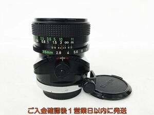 【1円】Canon TS 35mm F2.8 S.S.C. 単焦点レンズ 未検品ジャンク キャノン EC38-040jy/F3