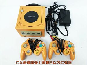 【1円】任天堂 ニンテンドーゲームキューブ 本体 セット オレンジ GC 未検品ジャンク DC08-326jy/G4