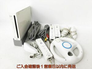 【1円】任天堂 ニンテンドーWii 本体 周辺機器 セット まとめ売り 未検品ジャンク リモコン ハンドル等 DC07-765jy/G4