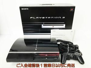 【1円】PS3 本体 セット 60GB 初期型 ブラック SONY PlayStation3 CECHA00 初期化済 未検品ジャンク 内箱なし DC07-773jy/G4