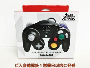 【1円】任天堂 純正 WiiU ゲームキューブ コントローラー DOL-003 スマブラブラック 動作確認済み G10-248ek/F3