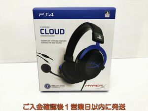 【1円】PS4 HyperX Cloud ゲーミングヘッドセット ヘッドホン ゲーム機周辺機器 動作確認済み L03-465tm/G4