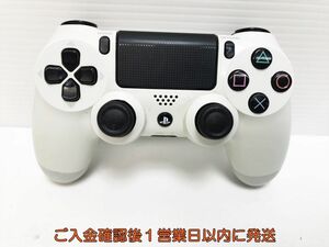 【1円】PS4 純正 ワイヤレスコントローラー (DUALSHOCK4) ホワイト ゲーム機周辺機器 未検品 ジャンク M01-236ym/F3