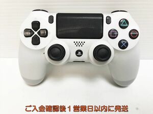 【1円】PS4 純正 ワイヤレスコントローラー (DUALSHOCK4) ホワイト ゲーム機周辺機器 未検品 ジャンク G10-300ym/F3