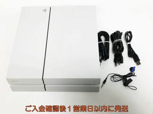 【1円】PS4 本体 セット CUH-1100A ホワイト 500GB ゲーム機本体 SONY 初期化/動作確認済み J07-870ym/G4