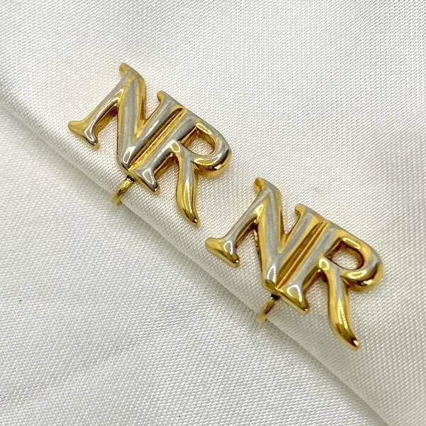 NINA RICCI ニナリッチ イヤリング ゴールドカラー ロゴ ヴィンテージ vintage アクセサリー 装飾品