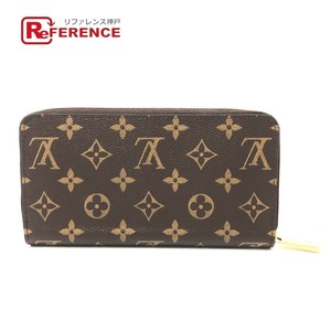 未使用 LOUIS VUITTON ルイヴィトン M41896 ジッピーウォレット ラウンドファスナー モノグラム 長財布 ブラウン レディース【中古】