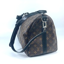 LOUIS VUITTON ルイヴィトン M56711 キーポル・バンドリエール45 ショルダーバッグ 斜め掛け モノグラムマカサー ボストンバッグ【中古】_画像4