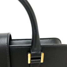 SAINT LAURENT PARIS サンローランパリ ベイビーカバス トートバッグ YSL ショルダーバッグ ブラック レディース【中古】_画像7