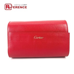 CARTIER カルティエ ウォッチケース 時計収納 時計ケース ポーチ レッド メンズ【中古】