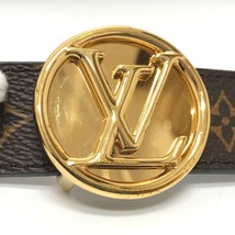 美品 LOUIS VUITTON ルイヴィトン M0054 サンチュール・LVサークル モノグラム ベルト ブラウン レディース【中古】_画像3