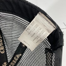 CHROME HEARTS クロムハーツ 横ロゴ 帽子 キャップ帽 ベースボール メッシュ キャップ ブラック メンズ【中古】_画像9