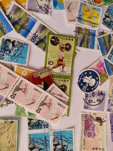 即決/日本 使用済み切手/約135枚「記念切手 通常切手など」使用済み500円切手数枚含む/ 