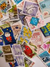 即決/日本 使用済み切手/約135枚「記念切手 通常切手など」使用済み500円切手数枚含む/ _画像8