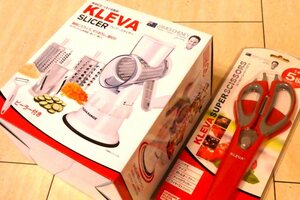 Й★KLEVA SLICER クレバースライサー★KS-A3★KLEVA SUPER SCISSORS クレバースーパーシザーズ★KS-A5★1本5役多機能調理ハサミ★未使用品