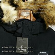 新品*De Rosso Collection* Filling90% ダウンジャケット ブラック XL ■ 黒 防寒 寒冷地 ダウンコート 撥水 重厚 フード ファー取り外し/_画像3