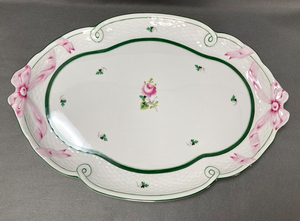 ヘレンド ウィーンの薔薇 オーバルプレート ティートレイ 40cm大皿