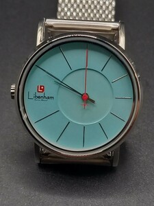 ★Libenham/リベンハム　自動巻き　メンズ腕時計　裏スケ　LH-90033　美品　0108NA