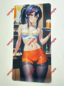 【1円スタート】プレイマット　制服 美少女 コスプレ 女子学生 ビキニ 巨乳　同人　Hooters Lucina　ＤＣ023