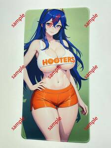 【1円スタート】プレイマット　制服 美少女 コスプレ 女子学生 ビキニ 巨乳　同人　Hooters Lucina　ＤＣ031