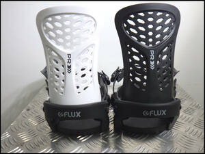 ●荷崩れ●水濡れ品●未使用●FLUX BINDINGS●フラックス●スノーボード●ビンディング●PR BLACK WHITE●管理⑤