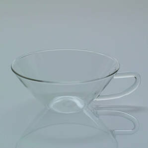 イエナグラス ティーカップ 耐熱ガラス / JENA GLAS JENAER GLAS Tea Cup / アンティーク 1950s バウハウス ドイツ 硝子 コーヒー うすはりの画像2