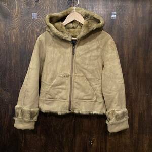 ROSE BULLET Rosebullet fake mouton hood jacket L size mouton Parker 