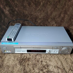 【美品】sony ソニー ビデオデッキ VHS SLV-NX31 純正リモコン付き VHSビデオデッキ ビデオカセットレコーダー SONY ハイファイ