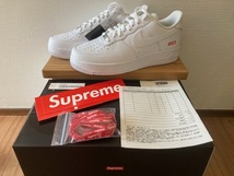 新品未使用☆国内正規品☆26.5cm☆シュプリーム ナイキ エアフォース1白☆Supreme Nike Air Force1 White☆CU9225-100☆2020年3月_画像1