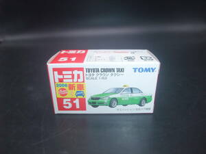 Out -print Tomica № 51 Toyota Crown Taxi New Car Seal