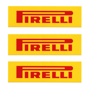 PIRELLI ピレリー ステッカー（サイズ：17.5cm x 5cm）3枚 