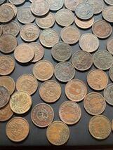 半銭 日本 古銭 コイン 硬貨 貨幣 銅貨 まとめセット 明治 近代銭 日本古銭 148枚 550ｇ 0.55kg 同梱可_画像3