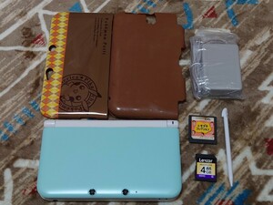 3DS LL 本体 充電器 タッチペン SDカード トモダチコレクション 本体カバー