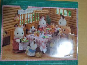  非売品 シルバニアファミリー クリアファイル A4 現状 Sylvanian Families pockets plastic file folder CLEAR FOLDER