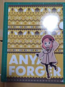 くら寿司 スパイファミリー アーニャ クリアファイル A4 Kura Sushi SPY×FAMILY Anya Forger pockets plastic file folder CLEAR FOLDER