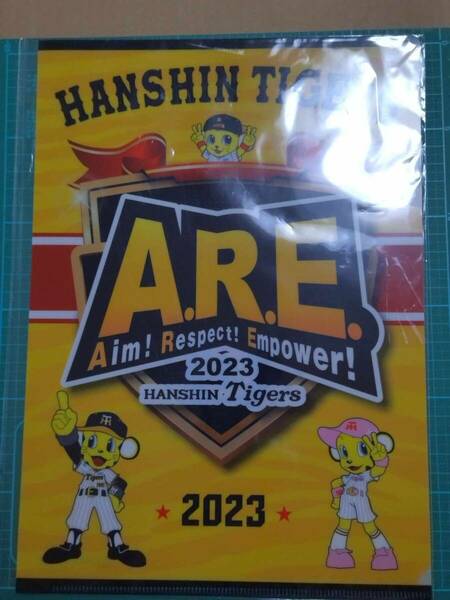 非売品 ジョーシン タイガース 2023 クリアファイル A4 TO LUCKY Joshin Hanshin Tigers pockets plastic file folder CLEAR FOLDER