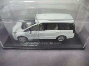 未開封 アシェット MITSUBISHI Grandis（2003 国産名車コレクション 1/43 ミニカー
