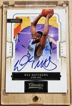 SP サイン 2009 -10 Panini Classics WESLEY WES MATTHEWS Auto RC ( /99) / ウェズリー マシューズ Autograph _画像4